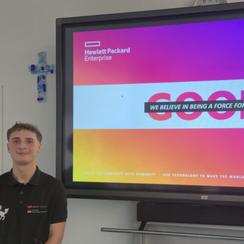 Maximilian Pazer bei seinem Vortrag
